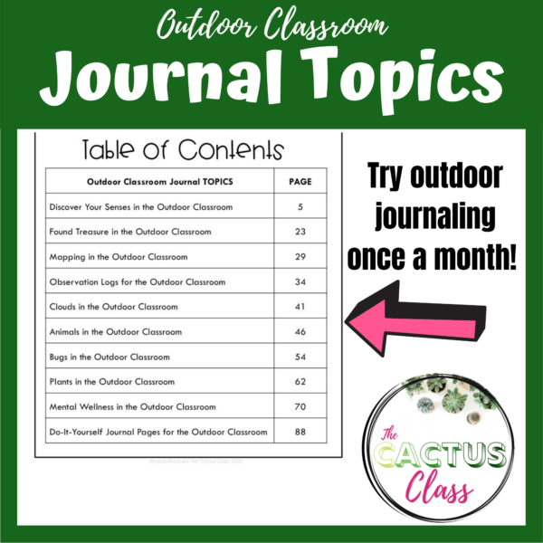 outdoor classroom journal