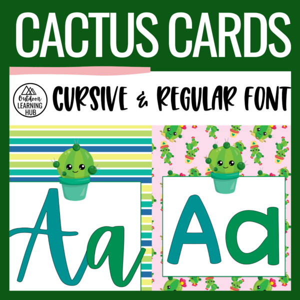 cactus alphabet cards